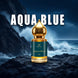 Aqua Blue | Fresh and vibrant fragrance that opens with refreshing notes of bergamot, apple, mint, and elemi, creating a cool and energetic start